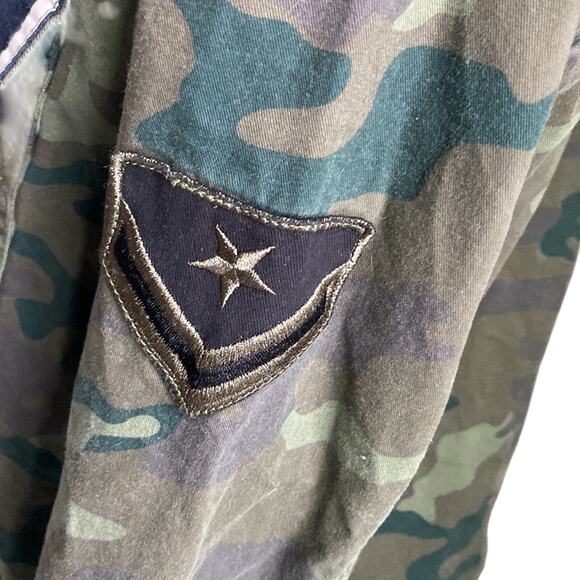 GAP Utility Jacket Womens Sz Small Green Camo Military Field Camouflage Stripes - Picture 6 of 9